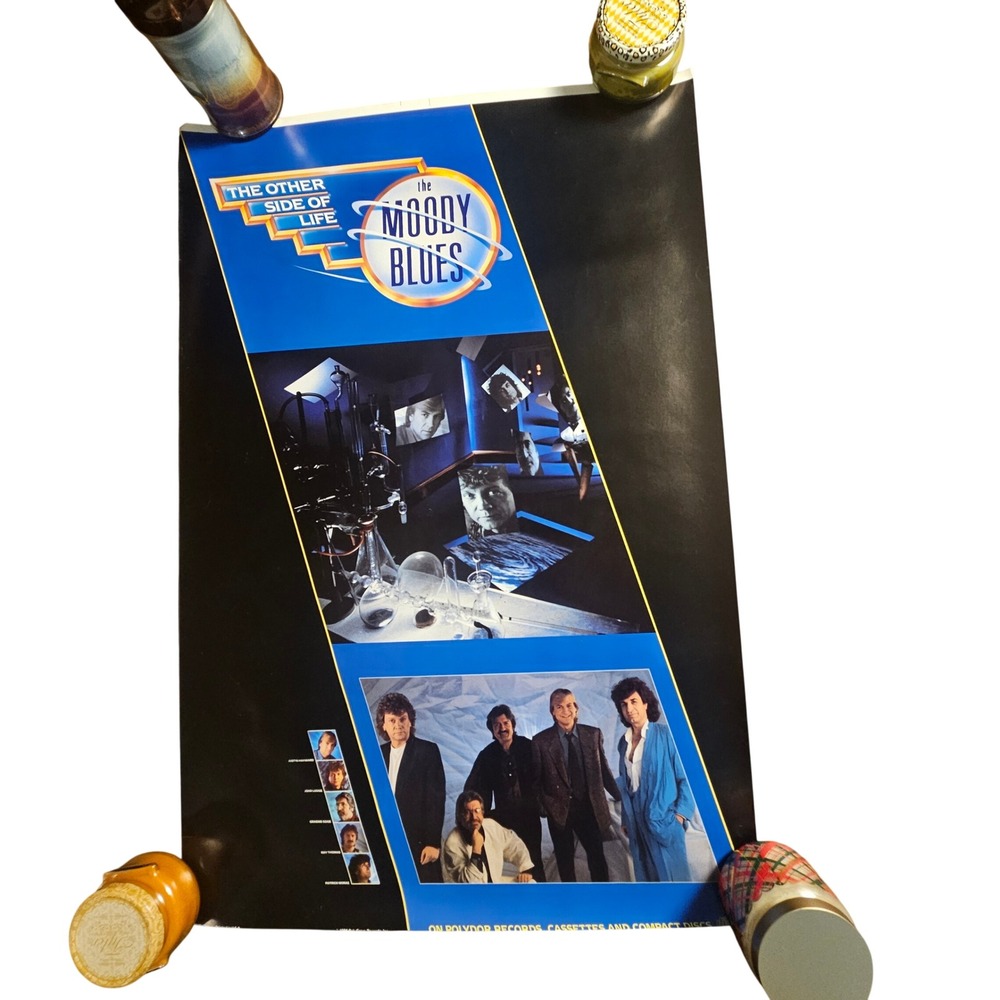 The Moody‎ Blues The Other Side of Life Vintage 1986 Tour Band Poster 24x36